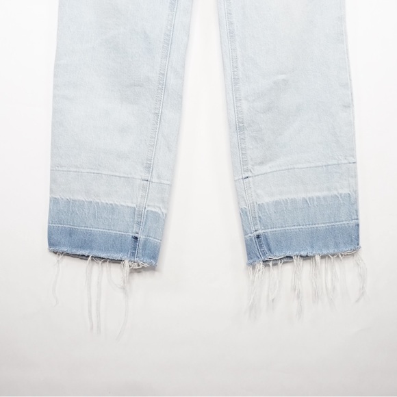 Ralph Lauren Light Blue Cropped Jeans with Frayed Hem - Picture 7 of 8